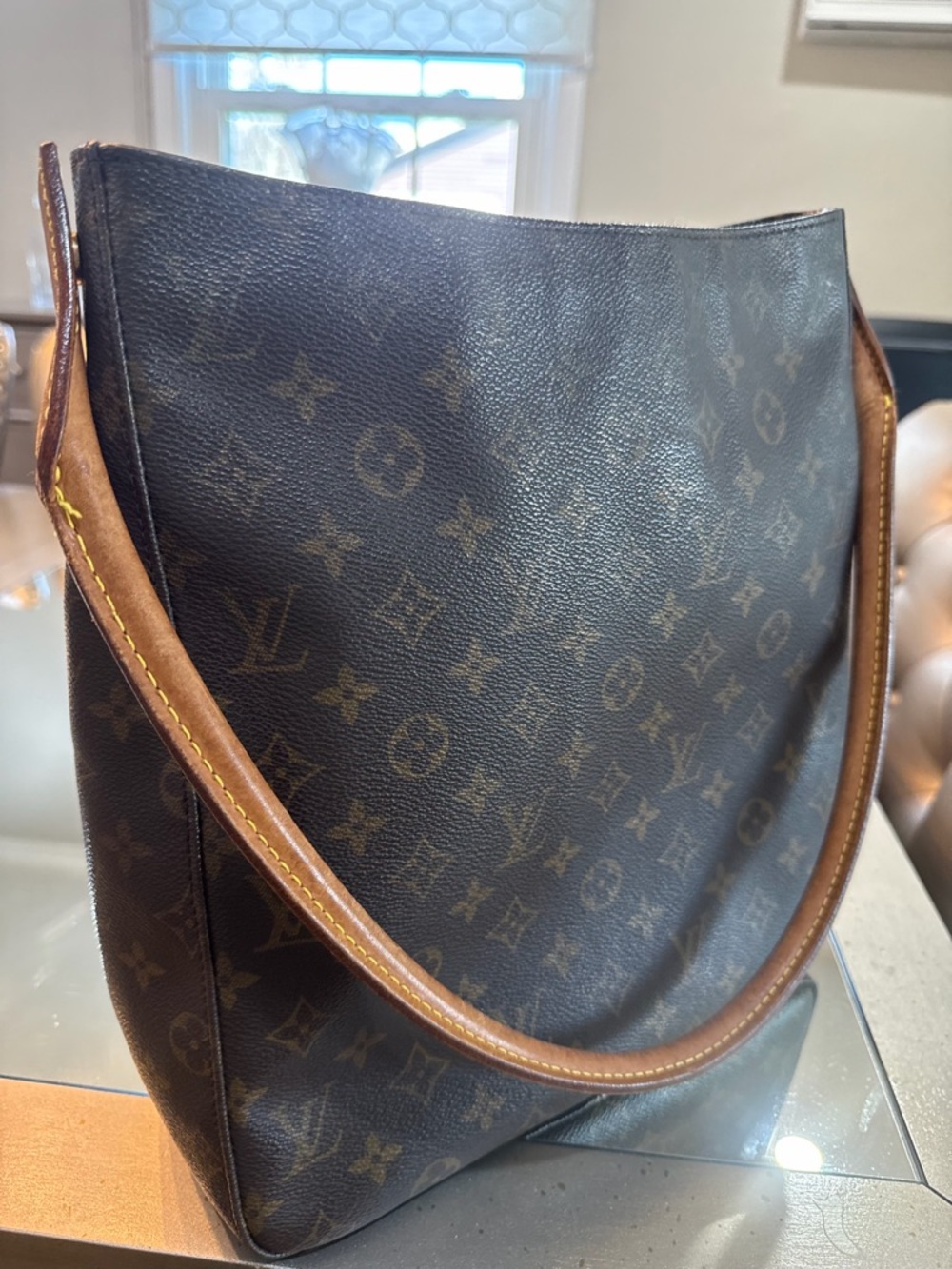 Louis Vuitton Monogram Canvas Hobo Bag in Brown and Tan - Picture 2 of 7